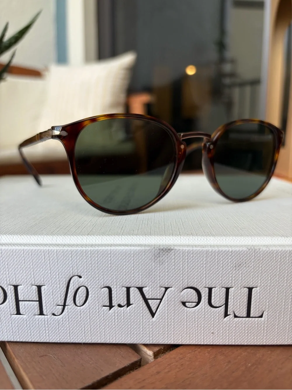 Persol PO3210S Typewriter Evolution Havana Green Sunglasses 51mm Unisex
